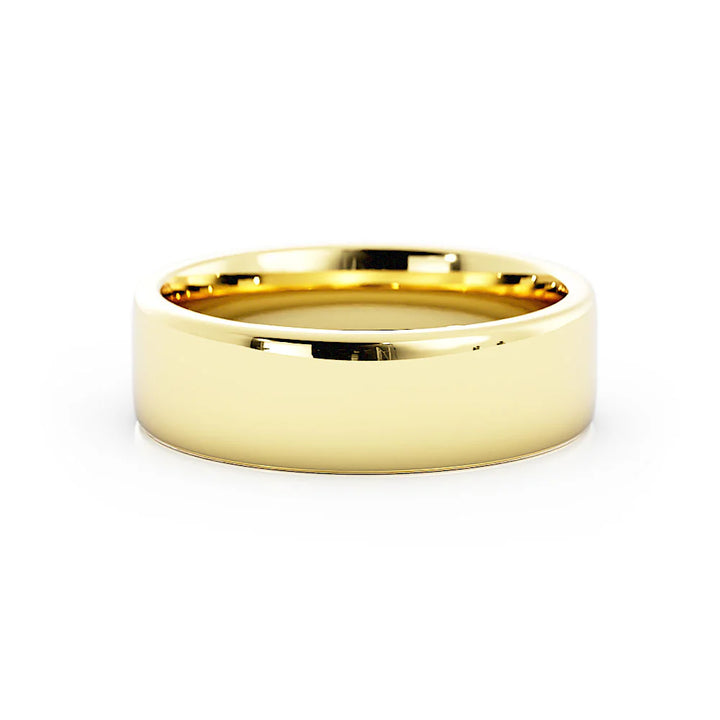 14K Yellow Gold, Exchanging the 4mm size: 7 to a 6mm size: 6.75.