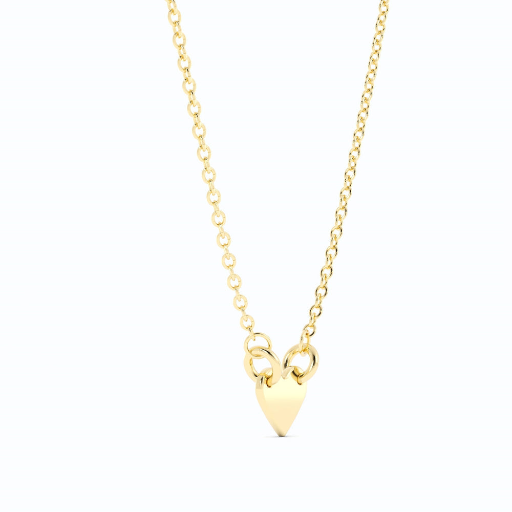 14k Gold Fill Petite Heart Pendant Necklace with 14k Gold Plating-2