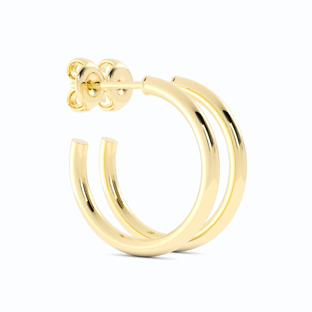 Yellow Gold High Polish 20mm Hoops Earring