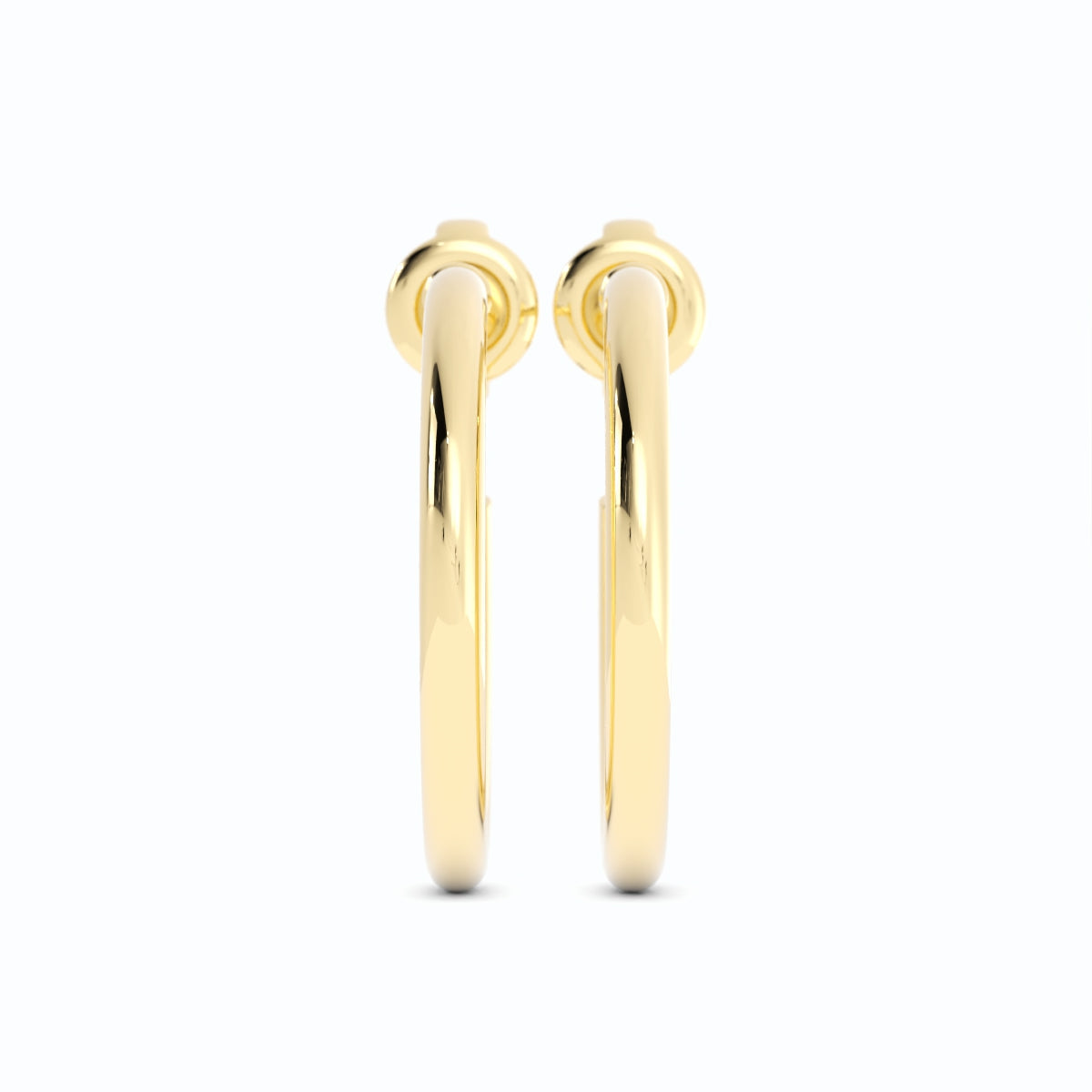 Yellow Gold High Polish 20mm Hoops Earring