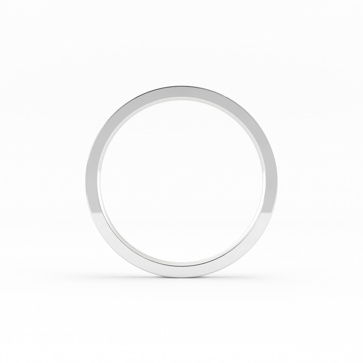 Platinum High Polish Flat 2mm Wedding Band