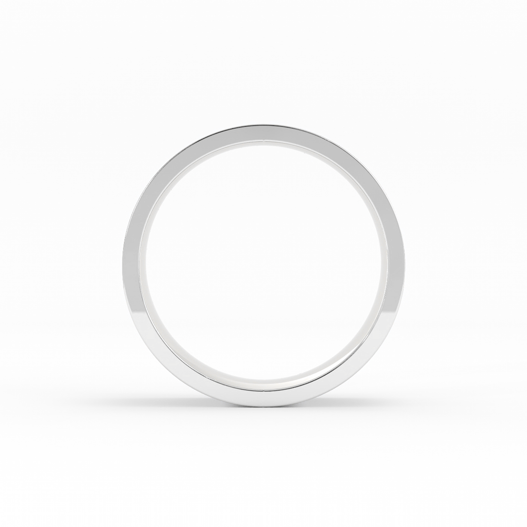 Platinum High Polish Flat 7mm Wedding Band