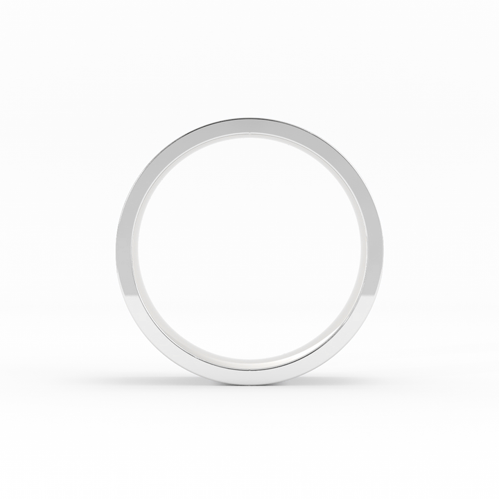 Platinum High Polish Flat 7mm Wedding Band