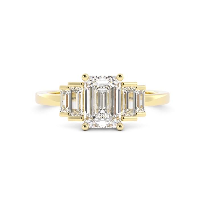 10K Yellow Gold Custom Engagement Ring