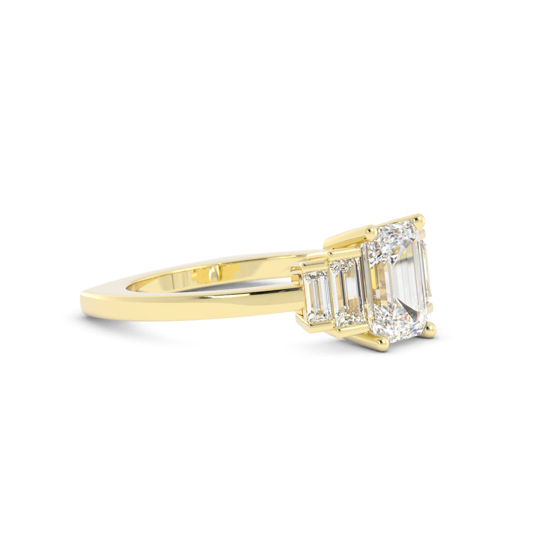 10K Yellow Gold Custom Engagement Ring