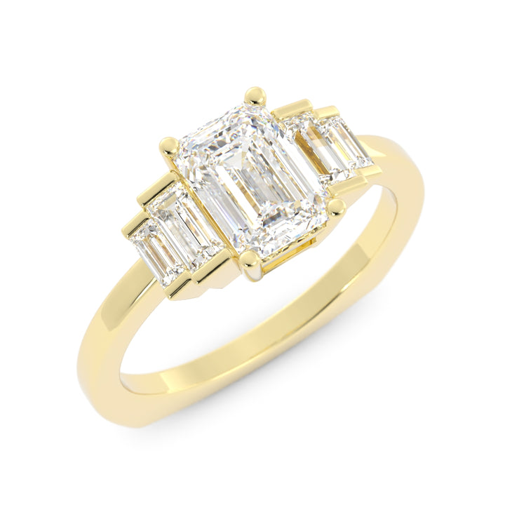 10K Yellow Gold Custom Engagement Ring