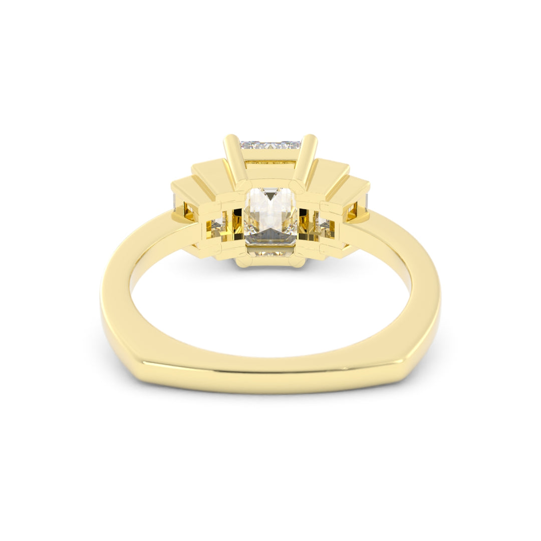 10K Yellow Gold Custom Engagement Ring