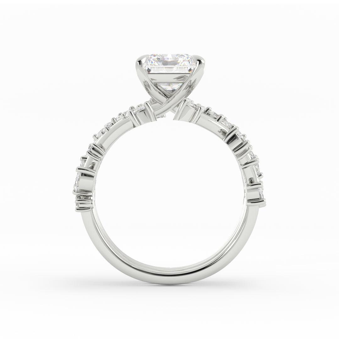 Platinum 95/5, High Polish, Lab Grown Diamonds, Size: 9, Engagement Ring