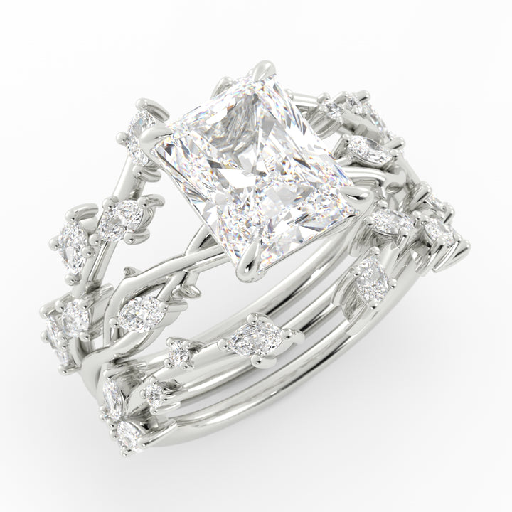 Platinum 95/5, High Polish, Lab Grown Diamonds, Size: 9, Engagement Ring