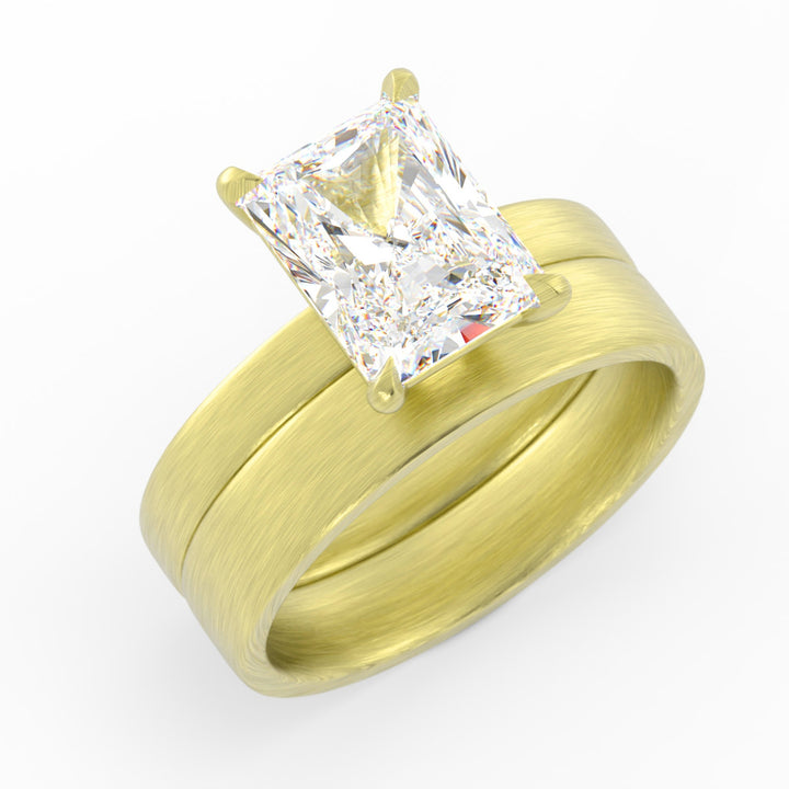 14K Yellow Gold, Lab Grown Diamond Center, Custom Engagement Ring