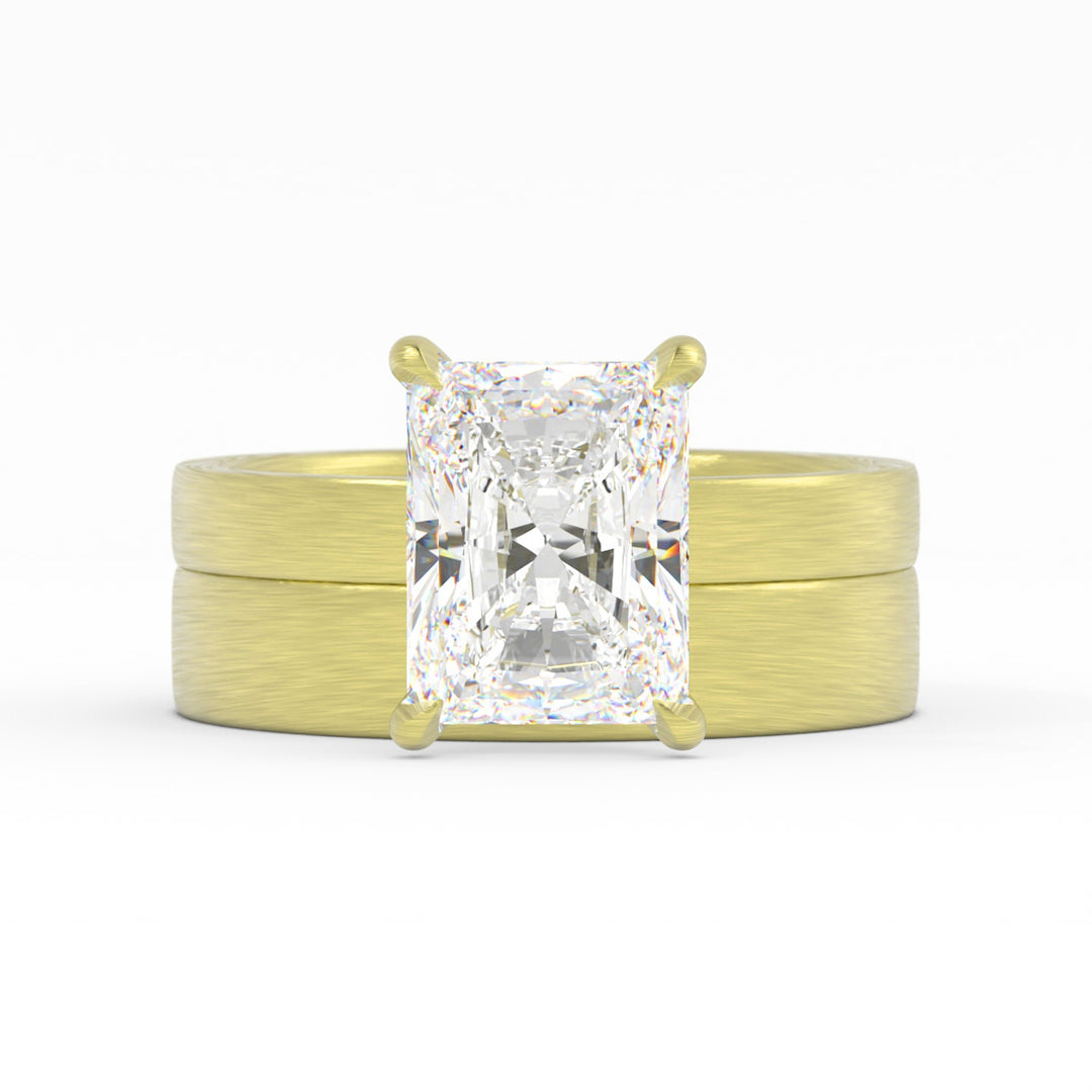 14K Yellow Gold, Lab Grown Diamond Center, Custom Engagement Ring