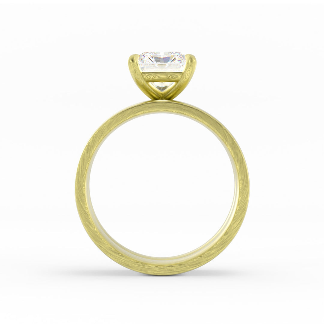 14K Yellow Gold, Lab Grown Diamond Center, Custom Engagement Ring