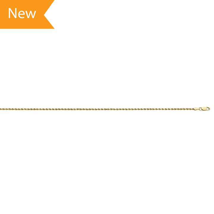 14K Yellow Gold Rope 7 in. Bracelet