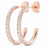 everyday jewelry earrings rose gold