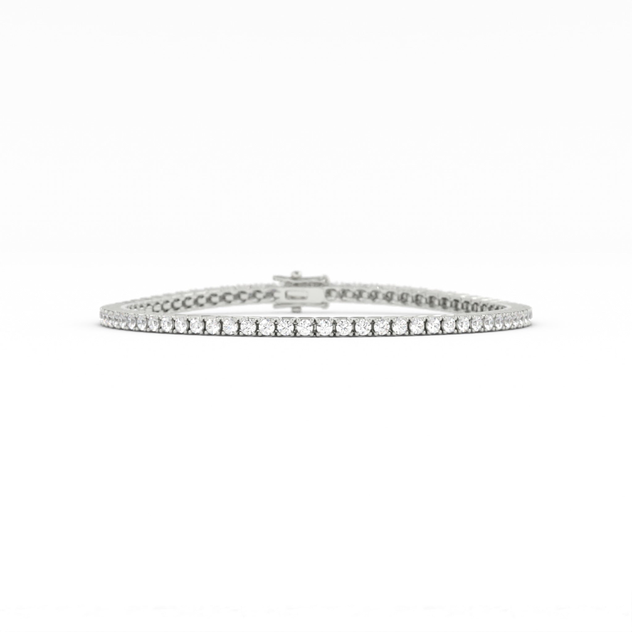 2mm Moissanite Tennis Bracelet