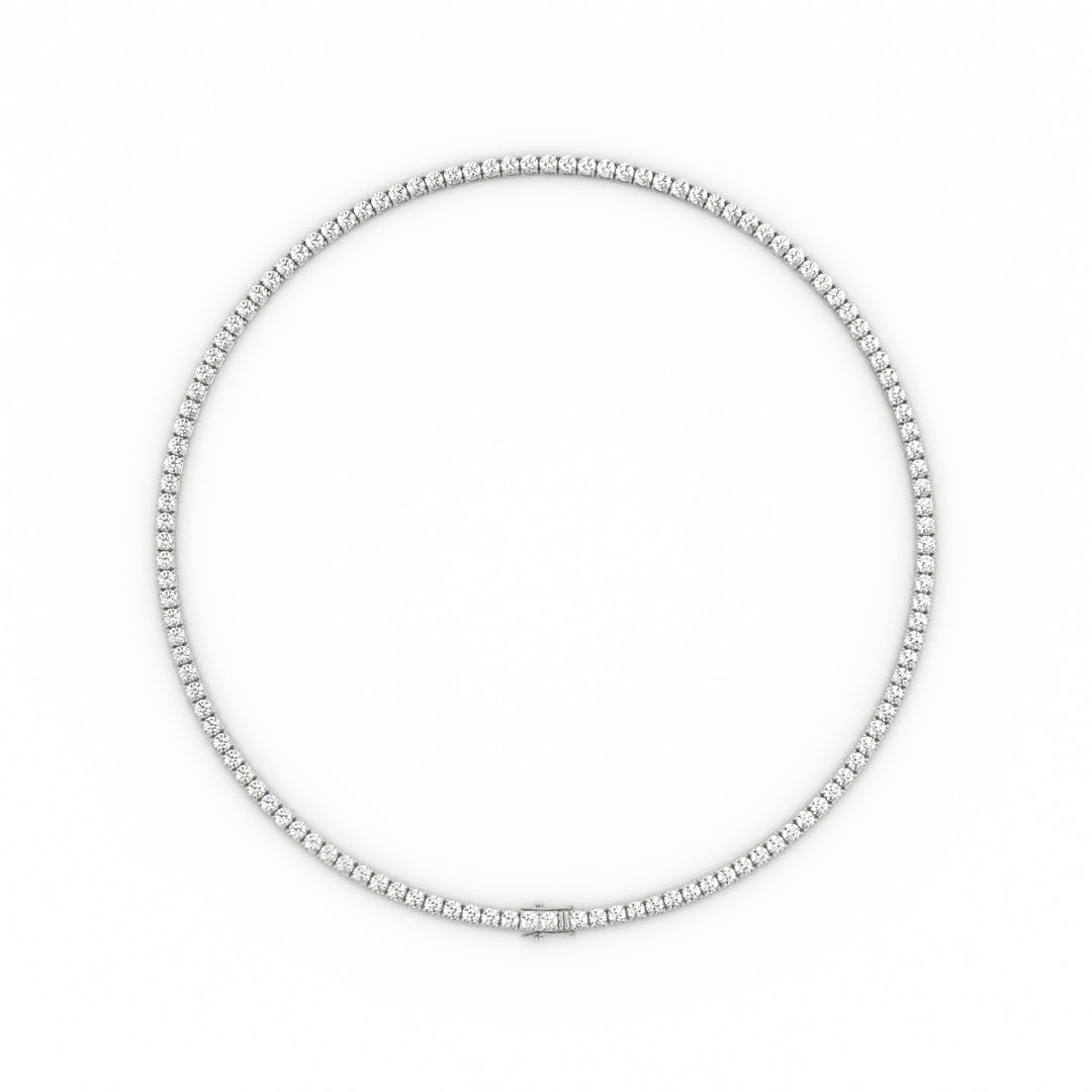 2mm Moissanite Tennis Necklace