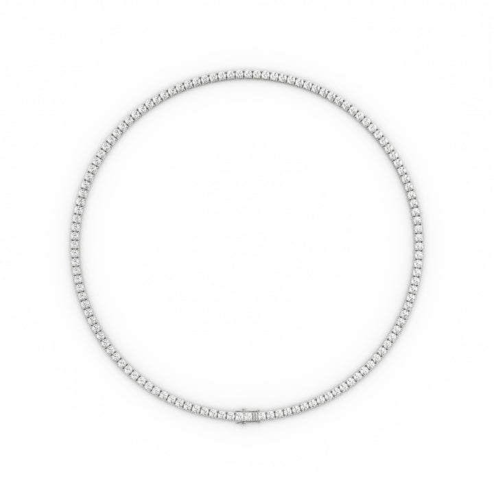 2mm Moissanite Tennis Necklace