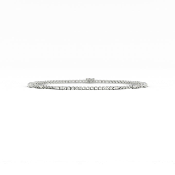 4mm Moissanite Tennis Necklace, 22 inches