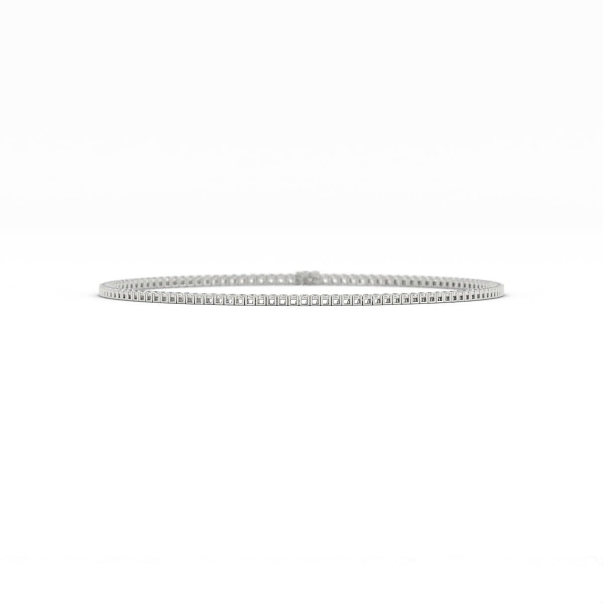 3mm Moissanite Tennis Necklace