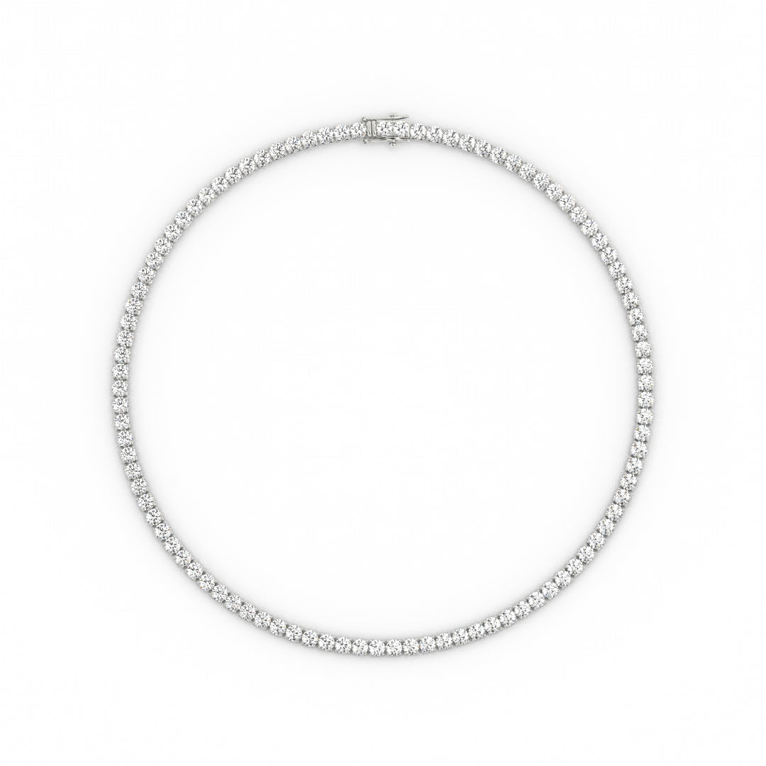 4mm Moissanite Tennis Necklace, 22 inches