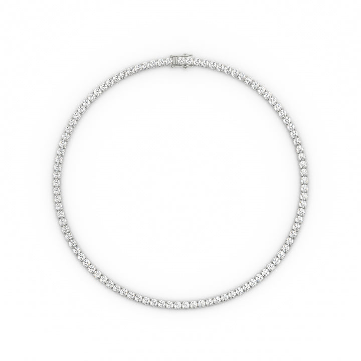 4mm Moissanite Tennis Necklace, 22 inches