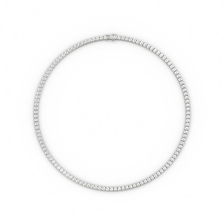 3mm Moissanite Tennis Necklace