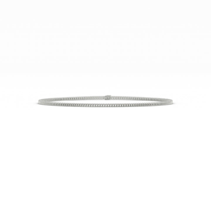 2mm Moissanite Tennis Necklace