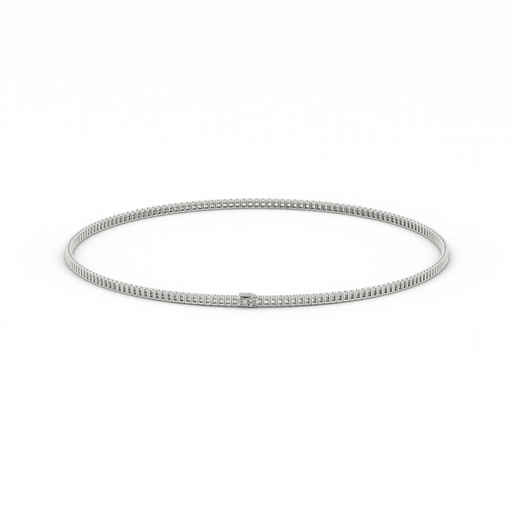 2mm Moissanite Tennis Necklace