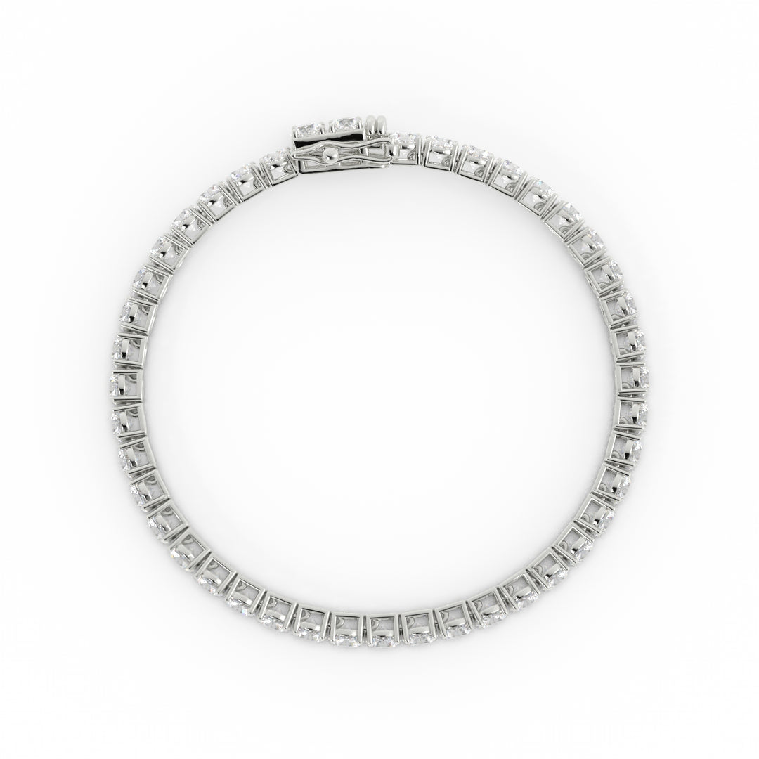 4mm Moissanite Tennis Bracelet