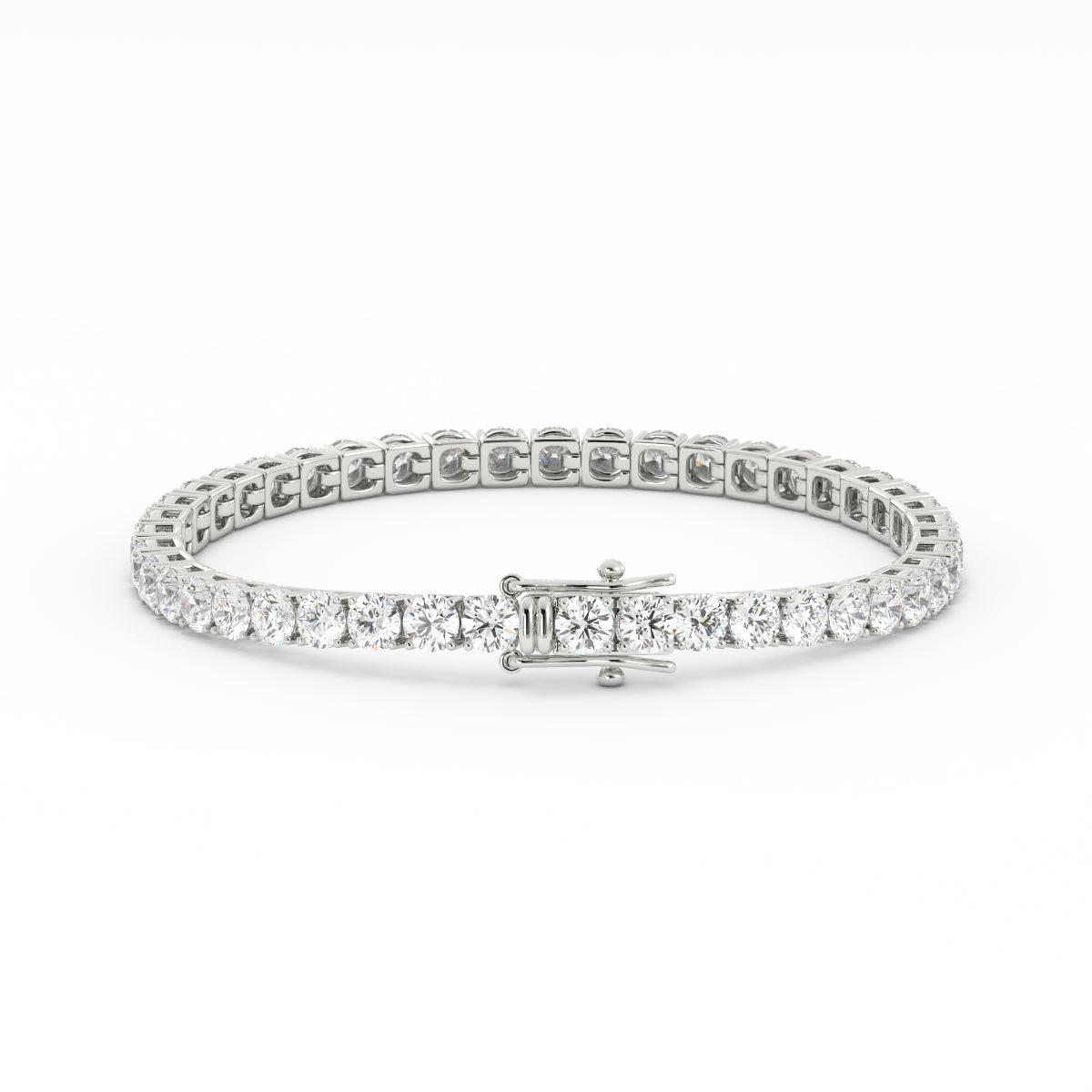 4mm Moissanite Tennis Bracelet